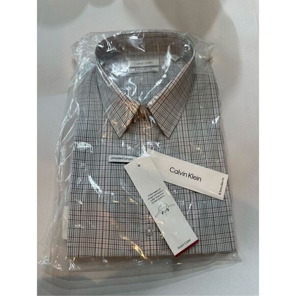 Calvin Klein Men's Dress Shirt Extreme Slim Fit Stain Shield - Picture 2 of 7